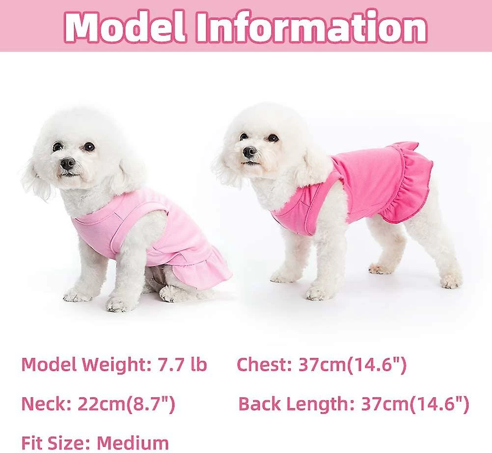Yskaze 2 Pack Blank Dog Shirt Skirt - Vêtements Mignons Doux Respirants Pour Animaux De Compagnie, Robe Sans Manches Pour Filles, T-shirts Pour Chiens Vêtements, Tenues Pour Chiens, Chemise De Chien Unie Pour Pu 3 Yskaze 2 Pack Blank Dog Shirt Skirt - Vêtements Mignons Doux Respirants Pour Animaux De Compagnie, Robe Sans Manches Pour Filles, T-shirts Pour Chiens Vêtements, Tenues Pour Chiens, Chemise De Chien Unie Pour Pu – Image 3