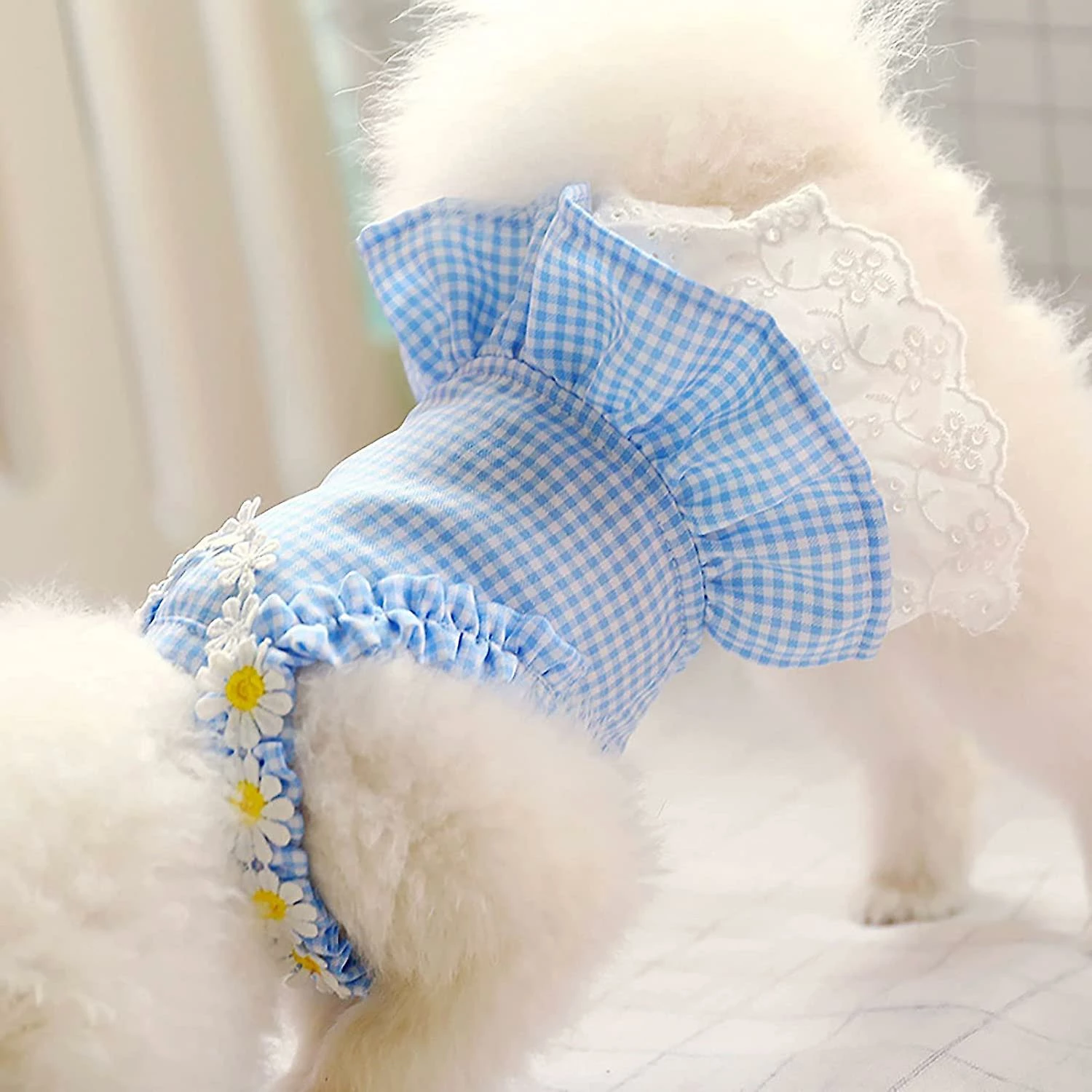 Yskaze 2 Pack Summer Dog Robes Fille Puppy Chat Plaid Princesse Robe Fête Anniversaire Pet Vest Vêtements Pour Petits Chiens Moyens 5 Yskaze 2 Pack Summer Dog Robes Fille Puppy Chat Plaid Princesse Robe Fête Anniversaire Pet Vest Vêtements Pour Petits Chiens Moyens – Image 5