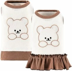 Yskaze 2 Pack Dog T-shirts & Dress Cooling Waffle Puppy Kitten Sleeveless Vest Respirant Dog Cat Vest For Spring Summer Pet Tee Shirt Cute Dog Apparel