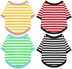 Yskaze 4 Pièces Chemise De Chien Petit Chien Rayé T Shirt Pet Apparel Puppy Sweatshirt Dog Vêtements Pour Chiens De Petite à Moyenne Taille 6 Yskaze 4 Pièces Chemise De Chien Petit Chien Rayé T Shirt Pet Apparel Puppy Sweatshirt Dog Vêtements Pour Chiens De Petite à Moyenne Taille -Pet Soin 286235741 max