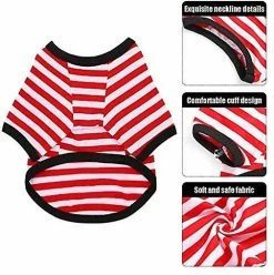 Yskaze 4 Pièces Chemise De Chien Petit Chien Rayé T Shirt Pet Apparel Puppy Sweatshirt Dog Vêtements Pour Chiens De Petite à Moyenne Taille -Pet Soin 286235753 max