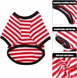 Yskaze 4 Pièces Chemise De Chien Petit Chien Rayé T Shirt Pet Apparel Puppy Sweatshirt Dog Vêtements Pour Chiens De Petite à Moyenne Taille 7 Yskaze 4 Pièces Chemise De Chien Petit Chien Rayé T Shirt Pet Apparel Puppy Sweatshirt Dog Vêtements Pour Chiens De Petite à Moyenne Taille -Pet Soin 286235826 max