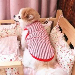 Yskaze 2 Pièces Chiens T-shirt Blank Dog Shirts Pet Summer Striped Shirts Puppy Respirant Outfits Dog Apparel For Cats And Dogs Puppy Party Daily Wear -Pet Soin 286235880 max
