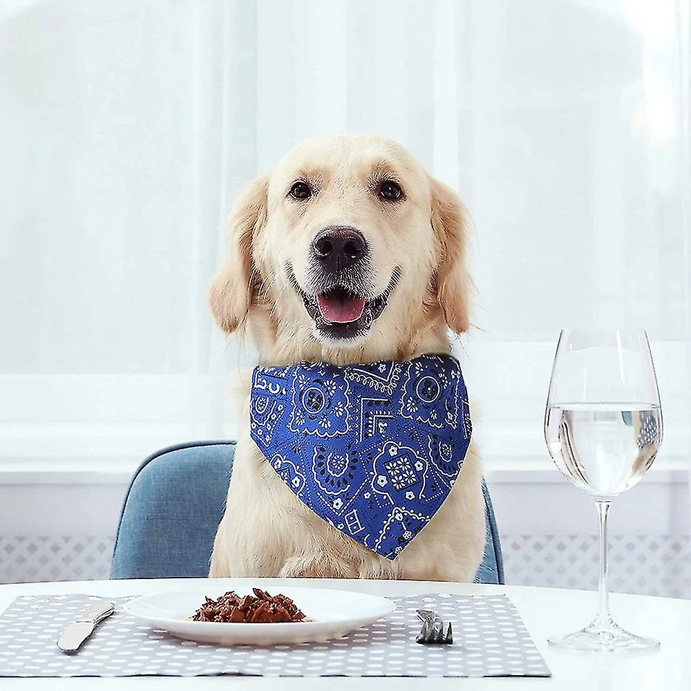 Unbranded Dog Bandana, 4 Pcs Anniversaire Cadeau De Noël Lavable Dog Bandana - Rouge Noir Bleu Rose Coton Plaid Impression Dog Bibs Kerchief Set Foulard Accessoire 3 Unbranded Dog Bandana, 4 Pcs Anniversaire Cadeau De Noël Lavable Dog Bandana - Rouge Noir Bleu Rose Coton Plaid Impression Dog Bibs Kerchief Set Foulard Accessoire – Image 3