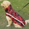 Antemall Pet Dog Imperméable à L’eau Vêtements Chauds Rembourré Zip Manteau Veste Veste Vêtements