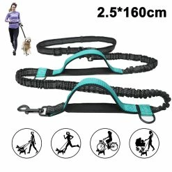 Hrhm Jogging Dog Leash Upgrade Mains Libres Laisse Pour Chien, Ceinture Réglable