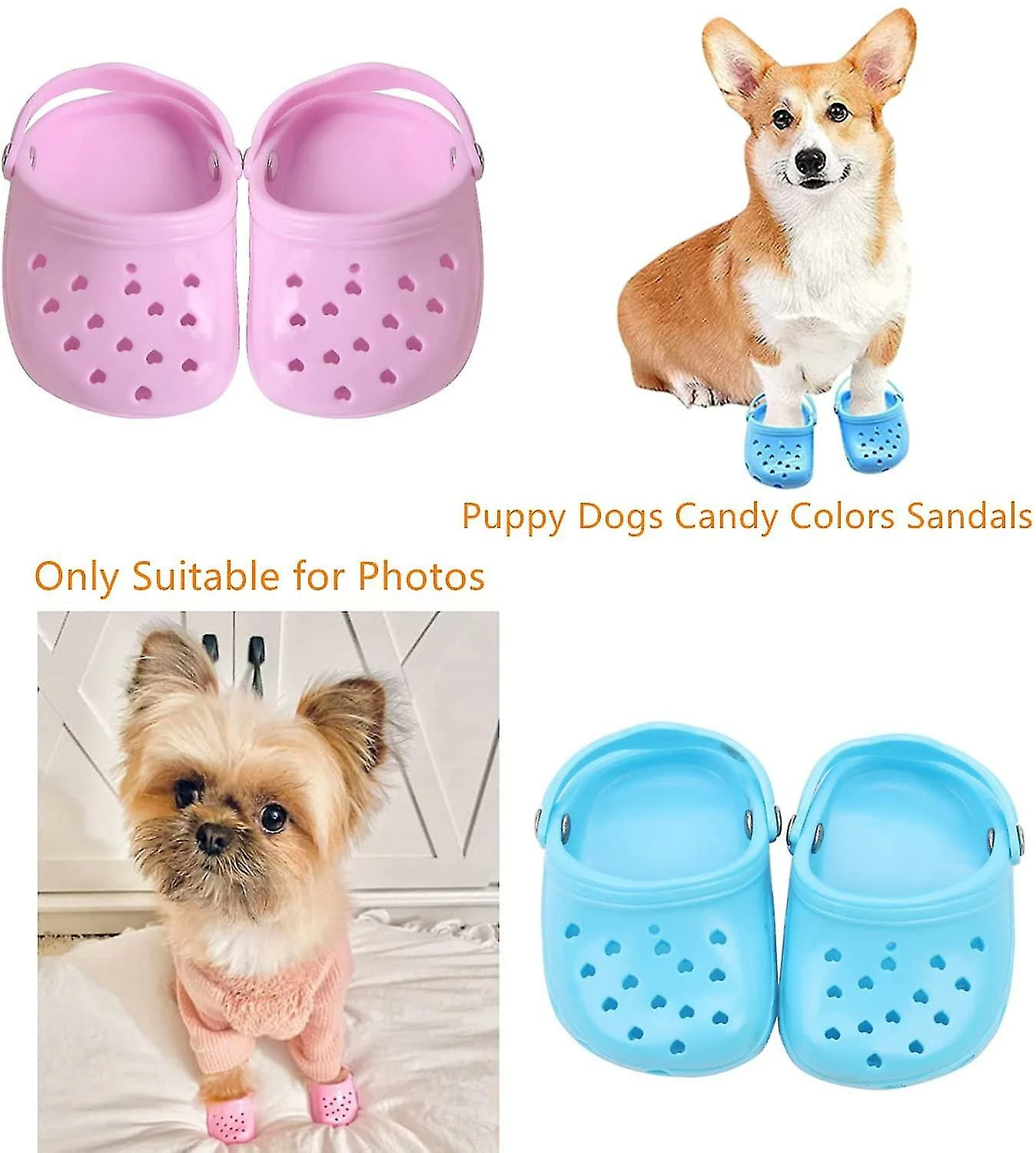 Tiny-witch Dog Summer Slipper Respirant Mesh Candy Pet Chaussures 3 Tiny-witch Dog Summer Slipper Respirant Mesh Candy Pet Chaussures – Image 3