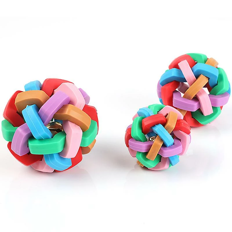 Katreu Jouets Dog Ball Avec Cloche Chiot Coloré Jouets à Mâcher Jouets Interactifs Jouets Pour Animaux De Compagnie Pour Chiens 3 Katreu Jouets Dog Ball Avec Cloche Chiot Coloré Jouets à Mâcher Jouets Interactifs Jouets Pour Animaux De Compagnie Pour Chiens – Image 3