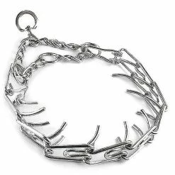 Unbranded Réglable Pet Dog Metal Pinch Pet Choke Dog Collier Métal Chaîne D’entraînement Détachable (55-90catty) Re