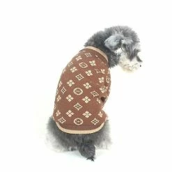 Unbranded (L) Hiver Chaud Vêtements Pour Animaux De Compagnie Mode Dog Pull Pour Petit Schnauzer Pet Vêtements Manteau Couleur Marron