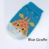 Unbranded (S) Noël Chat Dog Pullover Winter Dog Vêtements Pour Petits Chiens Couleur Bleu Girafe