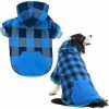 Unbranded (S) Plaid Dog Hoodie Pet Clothes Pulls Avec Chapeau Pour Petits Grands Chiens