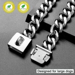 Unbranded Big Dog Chain Collar 23mm Heavy Duty Thick Cuban Link Dog Collar Acier Inoxydable Métal (20inch) -Pet Soin 307138070 max