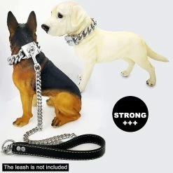 Unbranded Big Dog Chain Collar 23mm Heavy Duty Thick Cuban Link Dog Collar Acier Inoxydable Métal (20inch) -Pet Soin 307138087 max