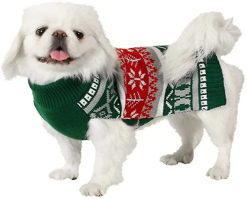 Unbranded Green Christmas Winter Warm Dog Pullover Hoodie 1 Unbranded Green Christmas Winter Warm Dog Pullover Hoodie