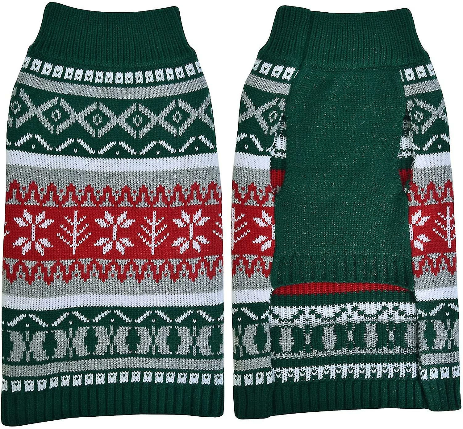 Unbranded Green Christmas Winter Warm Dog Pullover Hoodie 2 Unbranded Green Christmas Winter Warm Dog Pullover Hoodie – Image 2