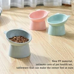 Sevenprin Pet Puppy High Foot Food Bowl Distributeur Cat Dog Water Food Container 7 Sevenprin Pet Puppy High Foot Food Bowl Distributeur Cat Dog Water Food Container -Pet Soin 311937837 max