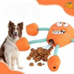 Unbranded Squeaky Indestructible Dog Chew Toy- Puzzle Interactif Iq Training Toys Natural Rubber Funny Shape -Pet Soin 314814189 max