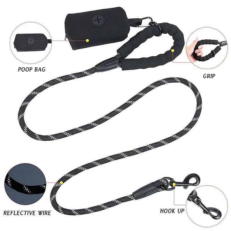 Unbranded Nylon Pet Dog Leashes Reflective Pet Chain Traction Rope Leads Dog Bag| Laisses 2 Unbranded Nylon Pet Dog Leashes Reflective Pet Chain Traction Rope Leads Dog Bag| Laisses – Image 2