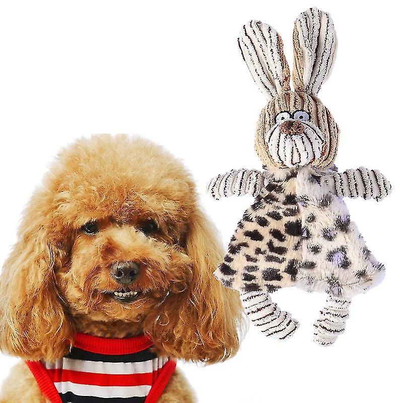 DEWENWILS Dww-dog Peluche Bunny Toys Lovely Pet Chew Playing Toys Lapin Toys Durable Biting Toys 2 DEWENWILS Dww-dog Peluche Bunny Toys Lovely Pet Chew Playing Toys Lapin Toys Durable Biting Toys – Image 2