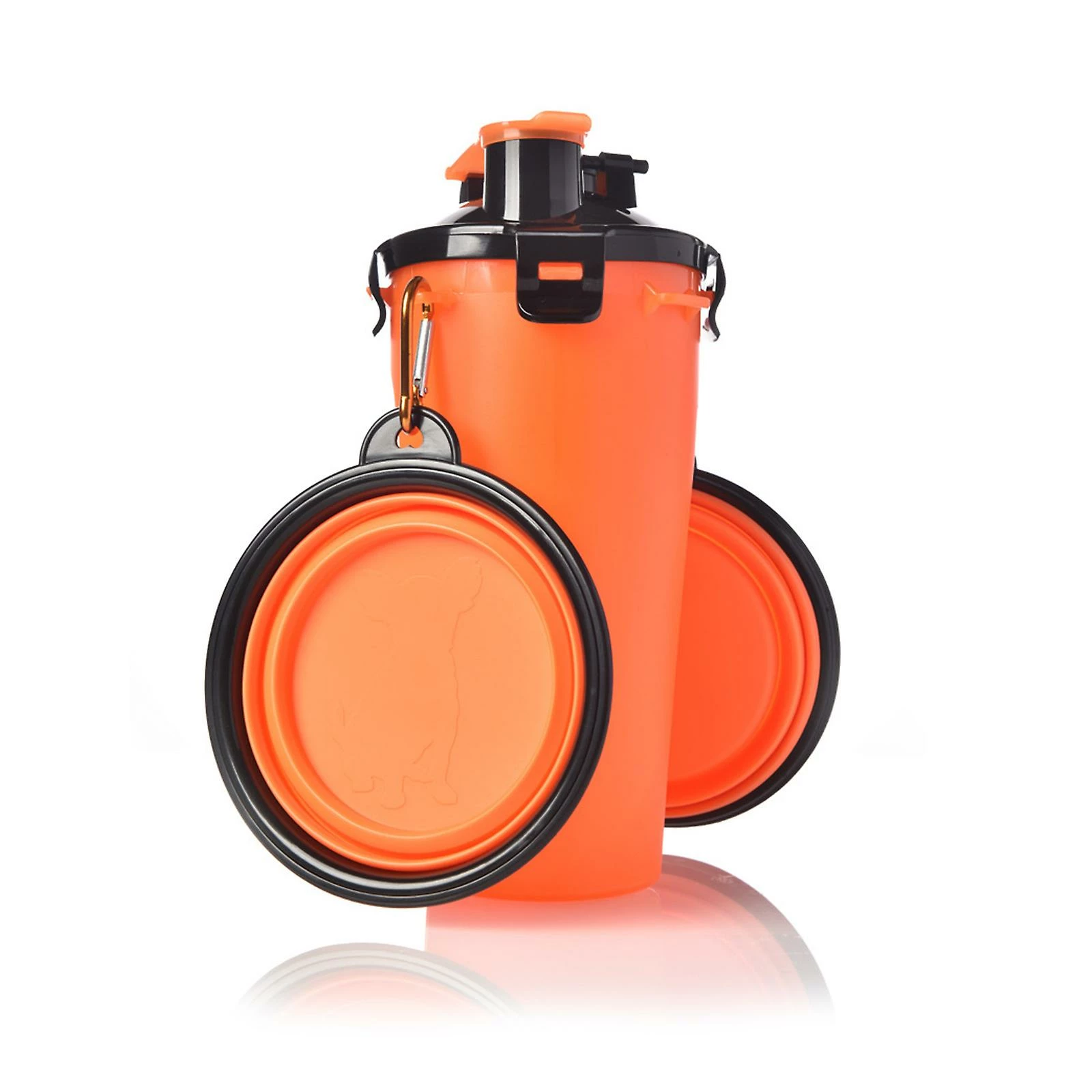 Favrison Sortie Portable Pet Bowl Collapsible Bowls Dog Water Bottle Avec Couvercle étanche De Grande Capacité Pour Les Voyages 1 Favrison Sortie Portable Pet Bowl Collapsible Bowls Dog Water Bottle Avec Couvercle étanche De Grande Capacité Pour Les Voyages