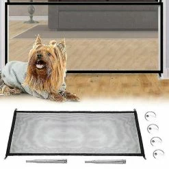 Unbranded (180 * 75cm) Portable Magic Mesh Pet Dog Home Indoor Pen Barrier Safe Net Guard Installer La Clôture -Pet Soin 330469771 max