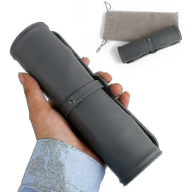 Unbranded Et Pliant Double Bol Velours Sac Dog Bowl (Gris) 1 Unbranded Et Pliant Double Bol Velours Sac Dog Bowl (Gris)