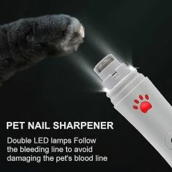 Unbranded LED Pet Dog Nail Grinder Et Clippers 3-Speed Rechargeable Électrique Pet Nail Trimmer -Pet Soin 330471927 max