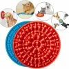 Lmell Tapis De Léchage De Chien, 2pcs Pet Slow Feeder Dispositif De Distraction Dog Lick Pad Avec Cadeau D’aspiration