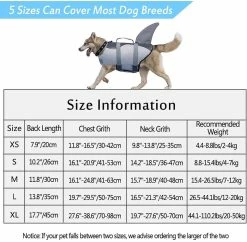 Unbranded Pet Dog Safety Swimsuit Dog Life Jacket Ripstop Dog Lifesaver Shark Vests Avec Poignée De Sauvetage Pour Piscine Beach Boating -Pet Soin 335389920 max