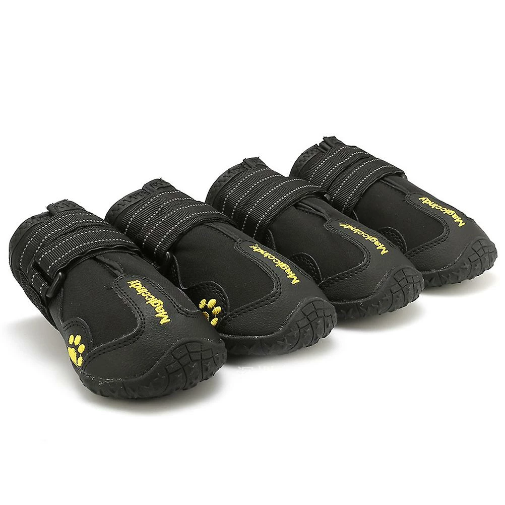 Toyvian 4pcs Hiver Chien De Compagnie Chiot Casual Anti-slip Snow Boots Warm Dog Shoes Taille 3 (noir) 3 Toyvian 4pcs Hiver Chien De Compagnie Chiot Casual Anti-slip Snow Boots Warm Dog Shoes Taille 3 (noir) – Image 3