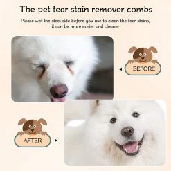 Lmell 6 Pièces Dog Tear Comb Anti-stain Eye Comb Double Face Dog Eye Comb Double Head Gift -Pet Soin 336756463 max