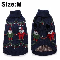 WOSAWE Fong Fong Dog Sweater, Hiver Chaud Dog Sweater Vêtements Pet Coat Vêtements Puppy Sweater Pull Small And Medium Size Dog Pet Sweater
