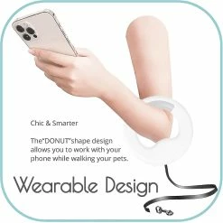 WOSAWE Fong Rétractable Wearable Dog Leash Avec Ultra Bright Led Light-pet Leash Cool Luminous Dog Leash Retractable Leash Avec Lampe Retractable Dog Leash