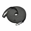 WOSAWE 30 Pieds Cotton Web Dog Training Lead, Noir