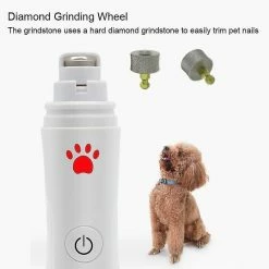 Unbranded LED Pet Dog Nail Grinder Et Clippers 3-Speed Rechargeable Électrique Pet Nail Trimmer -Pet Soin 354481901 max