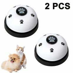 Unbranded Pet Bell, 2 Pack Metal Bell Dog Training Avec Des Fonds En Caoutchouc Antidérapants Cloche De Porte Pour Chien Pour PotTy Training Ring Pet Tool Dispositif De Communication Pour Small Do
