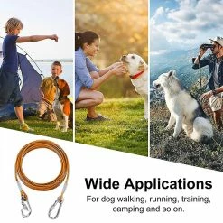Yskaze Pet Heavy Duty Reflective Dog Leash Lead Runner Pour Chiens 9 Yskaze Pet Heavy Duty Reflective Dog Leash Lead Runner Pour Chiens -Pet Soin 360453378 max