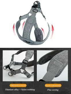 Unbranded Harnais Réfléchissant Pour Petit Chien Gilet Pet Puppies Cat Vest Harness Dog Soft Breathable Mesh (gris) 7 Unbranded Harnais Réfléchissant Pour Petit Chien Gilet Pet Puppies Cat Vest Harness Dog Soft Breathable Mesh (gris) -Pet Soin 360565240 max