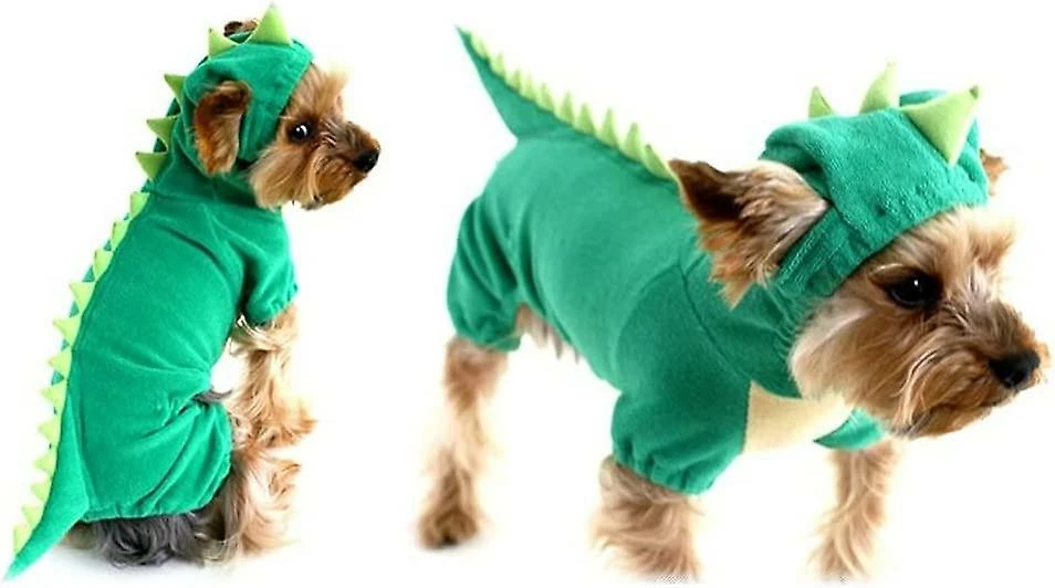 Phwj Dog Dinosaur Design Costume Green Pet Clothes Pour Medium & Large Dog Pet Dog Halloween Dinosaur Costume (1 Pack, Xl) 3 Phwj Dog Dinosaur Design Costume Green Pet Clothes Pour Medium & Large Dog Pet Dog Halloween Dinosaur Costume (1 Pack, Xl) – Image 3
