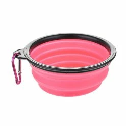 Unbrand Pet Dog Cat Feeding Bowls Pop Up Compact Voyage Silicone Dish Feeder Pliable