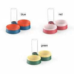 Rtopr Pet Cat Double Bowl Round Feeder Dog Bol D’alimentation Automatique Et Distributeur D’eau -Pet Soin 368603528 max