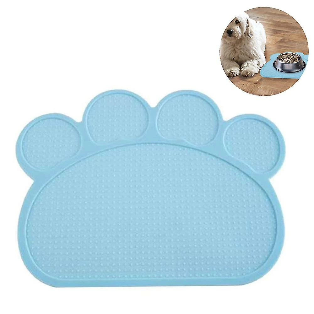 Unbranded Dog Bowl Mat Paw Shape Silicone Tapis Antidérapant Lavable 1 Unbranded Dog Bowl Mat Paw Shape Silicone Tapis Antidérapant Lavable