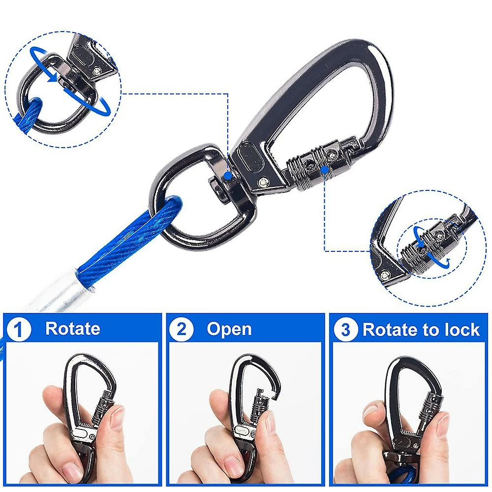 Ksalfye Dog Runner Pour Chiens De Cour, Câble D’attache, Dog Runners Pour Grands Chiens, Longue Laisse Pour Chiens De Grande Taille 5 Ksalfye Dog Runner Pour Chiens De Cour, Câble D’attache, Dog Runners Pour Grands Chiens, Longue Laisse Pour Chiens De Grande Taille – Image 5