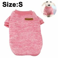 Yskaze Pet Dog Classic Knitwear Coat Doux Épaississement Warm Pup Chiens Chemise Hiver Pet Dog Vêtements Chiot Customes Vêtements Pour Petits Chiens