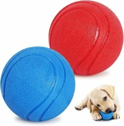 Ksalfye Jouet Pour Chien, Bouncing Ball Dog, Jouet Interactif Pour Chien, Boule De Chien Indestructible, Jouet Nettoyant Pour Dents De Chien En Caoutchouc Naturel, Pour Chiots