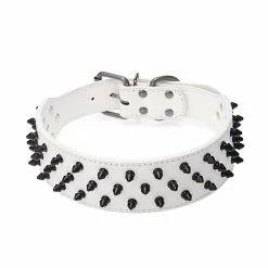 Unbranded Spiked Studded Pu Cuir Pet Dog Collar Bulldog Rivet Réglable Coffre-fort (1pcs-noir) -Pet Soin 375969063 max
