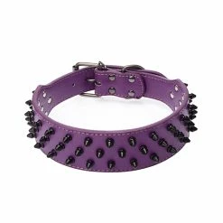 Unbranded Spiked Studded Pu Cuir Pet Dog Collar Bulldog Rivet Réglable Coffre-fort (1pcs-noir) -Pet Soin 375969142 max