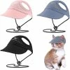 Unbranded Pet Cat Caps Puppy Summer Solid Oxford Cap Dog Baseball Visor Hat Outdoor Sun Bonnet Cap Chihuahua Pet Accessoires