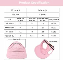 Unbranded Pet Cat Caps Puppy Summer Solid Oxford Cap Dog Baseball Visor Hat Outdoor Sun Bonnet Cap Chihuahua Pet Accessoires -Pet Soin 377332717 max